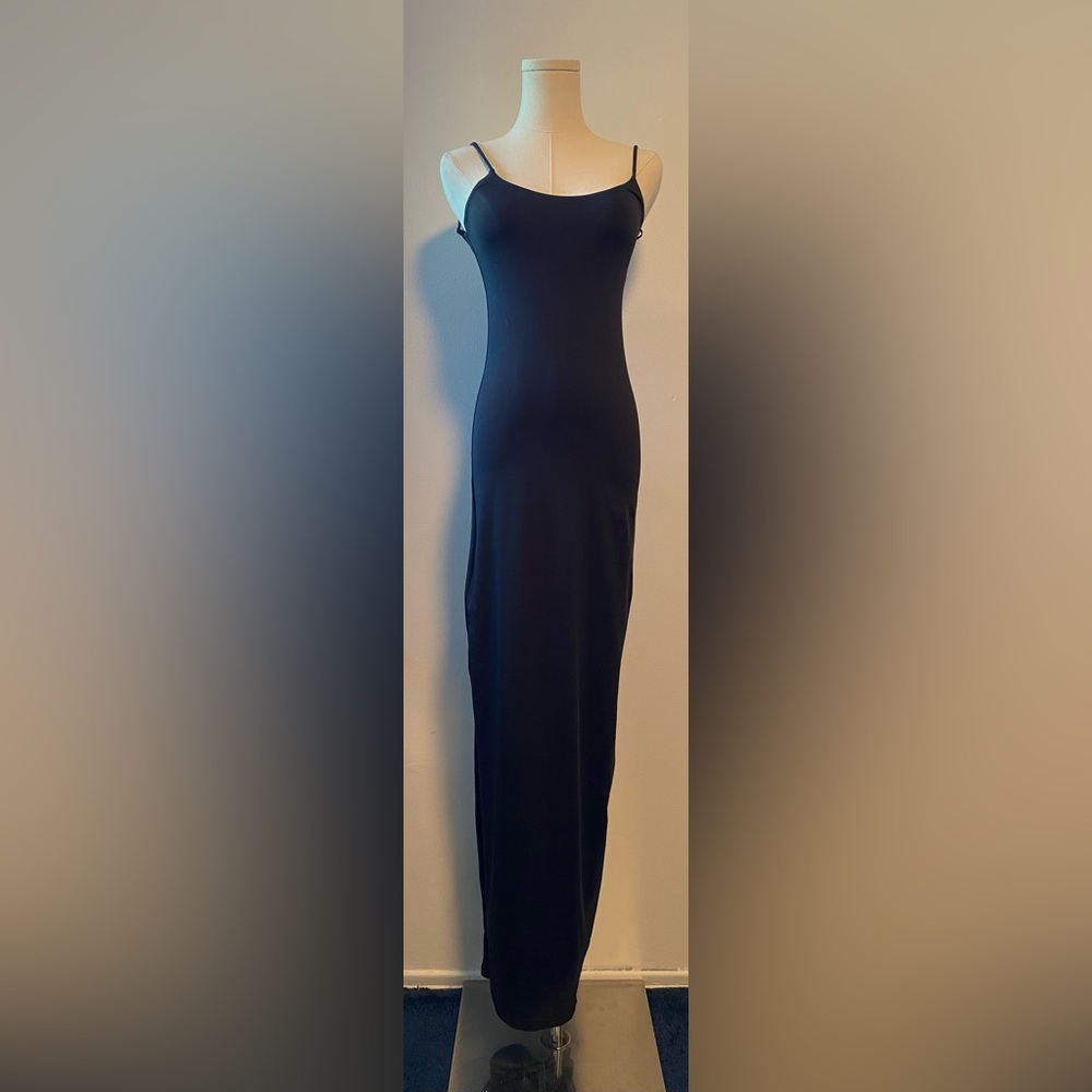 Black fitted dress